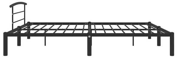 Czarne metalowe łóżko małżeńskie 200x200 cm G0-A72