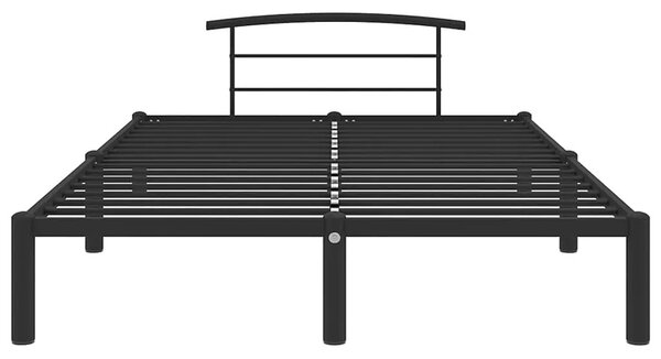Czarne metalowe łóżko w stylu loftowym 140x200 cm B4-D25
