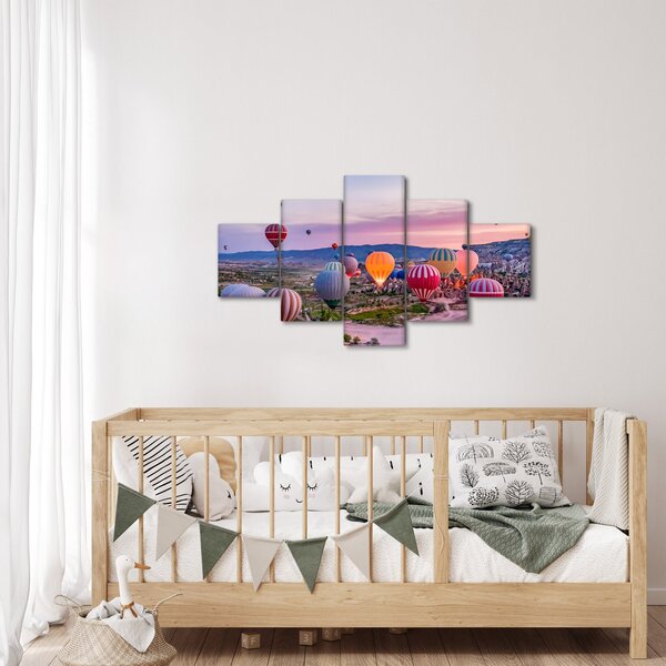 Obraz - Balony na ogrzane powietrze (125x70 cm)