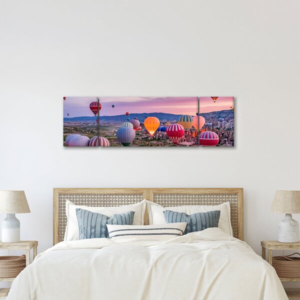 Obraz - Balony na ogrzane powietrze (170x50 cm)