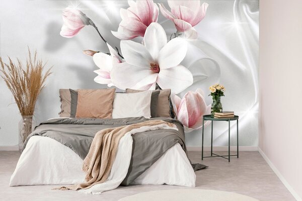 Tapeta biała magnolia