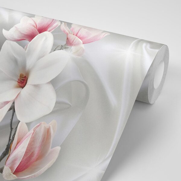 Tapeta biała magnolia