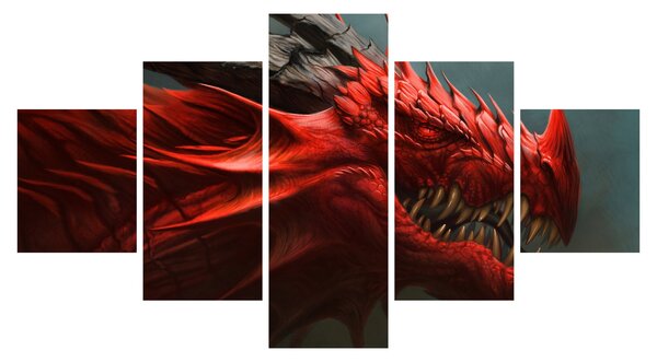 Obraz - Smok (125x70 cm)