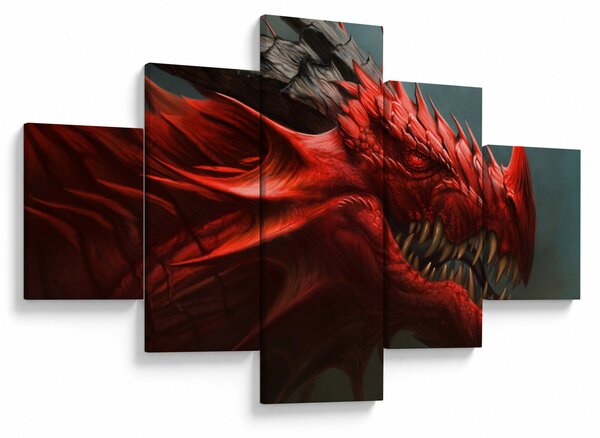 Obraz - Smok (125x70 cm)