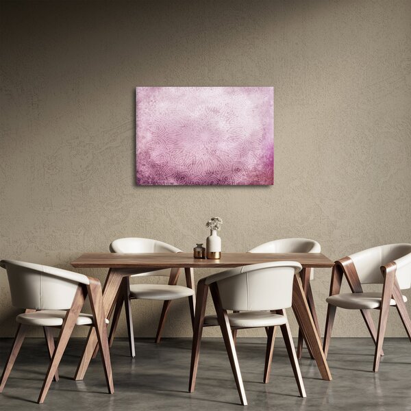 Obraz - Mandala na różowej ścianie (70x50 cm)