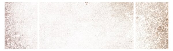 Obraz - Mandale na ścianie (170x50 cm)