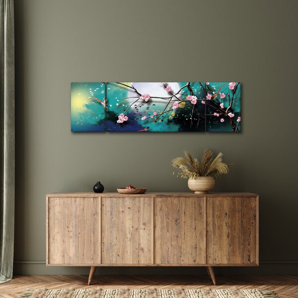 Obraz - Drzewo, grafika (170x50 cm)