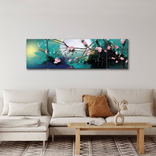 Obraz - Drzewo, grafika (170x50 cm)