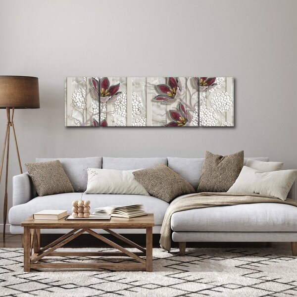 Obraz - Kwiaty dekoracyjne (170x50 cm)