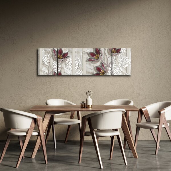 Obraz - Kwiaty dekoracyjne (170x50 cm)