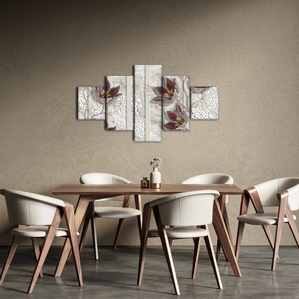 Obraz - Kwiaty dekoracyjne (125x70 cm)