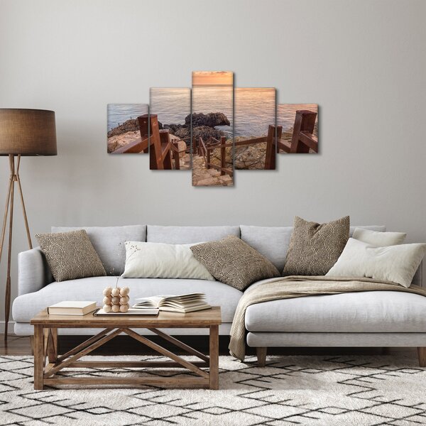 Obraz - Zejście ku morzu (125x70 cm)