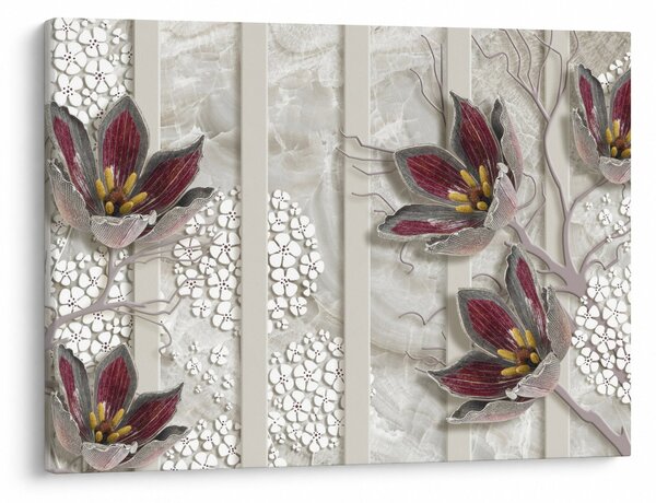 Obraz - Kwiaty dekoracyjne (70x50 cm)