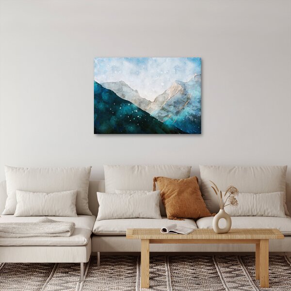 Obraz - Rysunek gór (70x50 cm)
