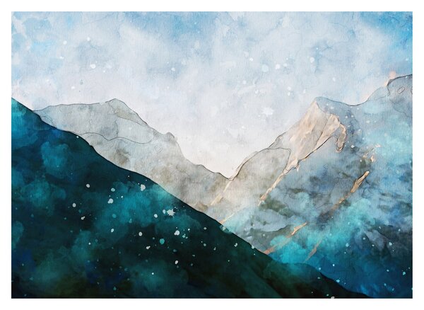 Obraz - Rysunek gór (70x50 cm)