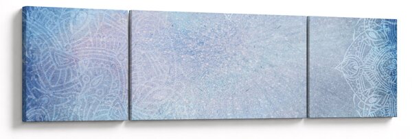 Obraz - Mandale w niebieskim (170x50 cm)