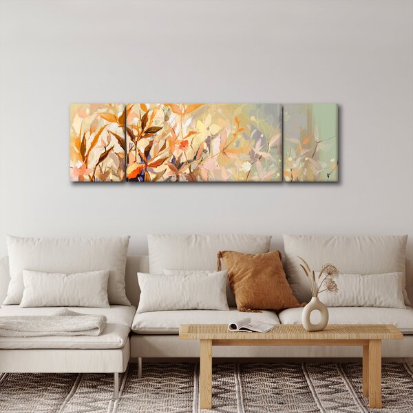 Obraz - Malowane rośliny (170x50 cm)
