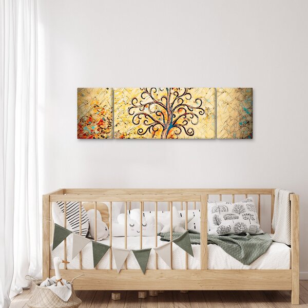 Obraz - Mozaika drzewo życia (170x50 cm)