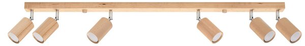 Skandynawski drewniany plafon punktowy - A184 W6-R27