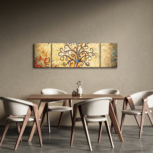 Obraz - Mozaika drzewo życia (170x50 cm)