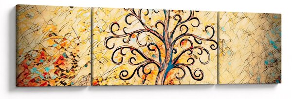Obraz - Mozaika drzewo życia (170x50 cm)