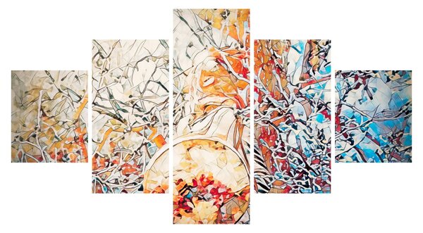 Obraz - Mozaikowa abstrakcja (125x70 cm)