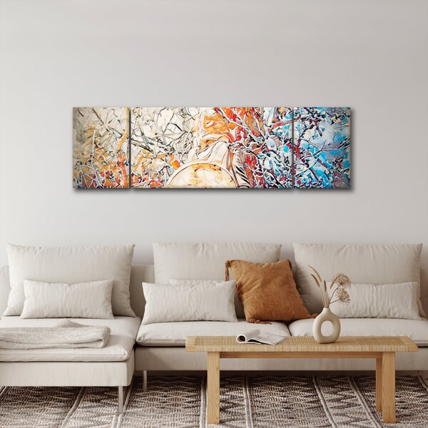 Obraz - Mozaikowa abstrakcja (170x50 cm)