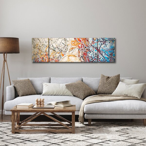 Obraz - Mozaikowa abstrakcja (170x50 cm)