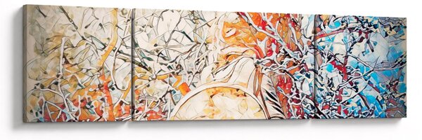 Obraz - Mozaikowa abstrakcja (170x50 cm)