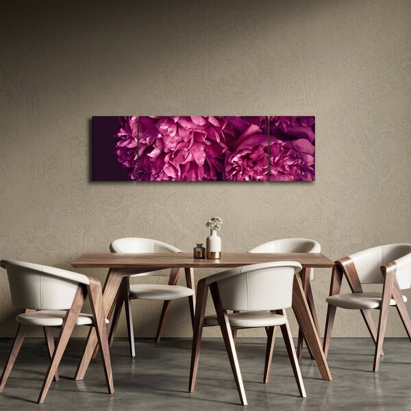 Obraz - Kwiaty piwonii (170x50 cm)