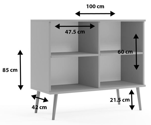 Różowa komoda w stylu skandynawskim L5-G03