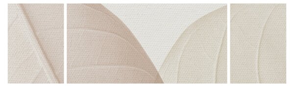 Obraz - Teksturowane liście (170x50 cm)