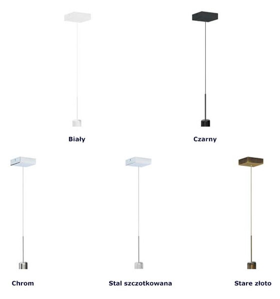 Regulowana lampa wisząca na stalowym stelażu - D7-K29