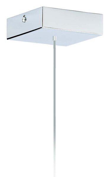 Geometryczna lampa wisząca na chromowanym stelażu - P3-Z26