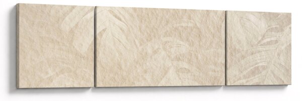 Obraz - Liście w teksturze (170x50 cm)