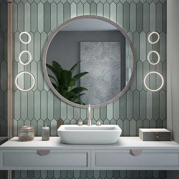 Lustro Cornice Concrete rama beton ciemny 50 cm