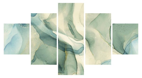 Obraz - Atramentowa abstracja (125x70 cm)