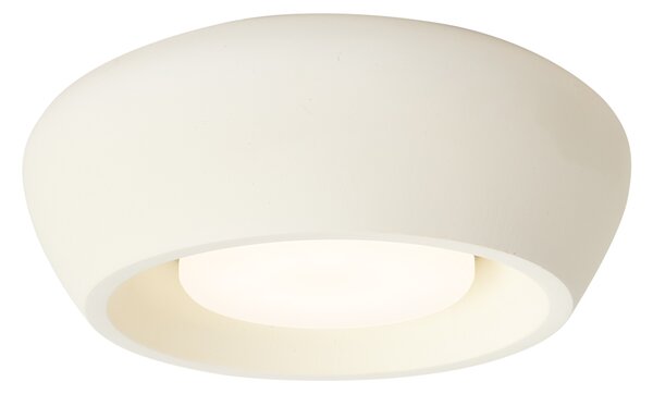 Nowoczesna okrągła beżowa lampa sufitowa - Concerto