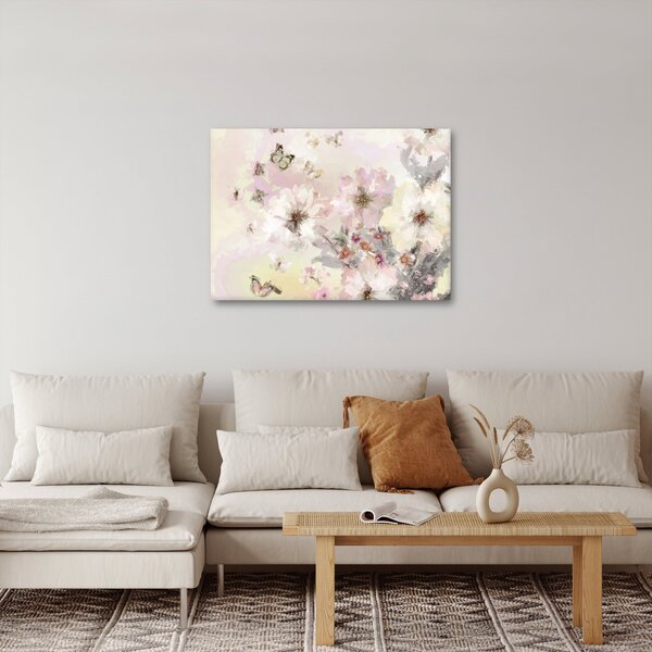 Obraz - Kwiaty malarstwo (70x50 cm)