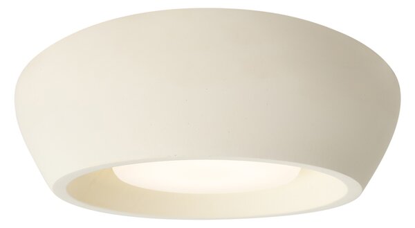 Nowoczesna okrągła beżowa lampa sufitowa - Concerto