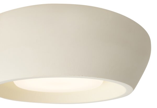 Nowoczesna okrągła beżowa lampa sufitowa - Concerto