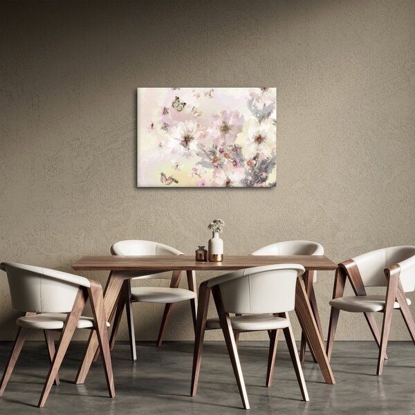 Obraz - Kwiaty malarstwo (70x50 cm)