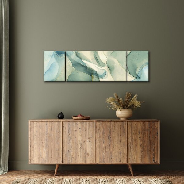 Obraz - Atramentowa abstracja (170x50 cm)