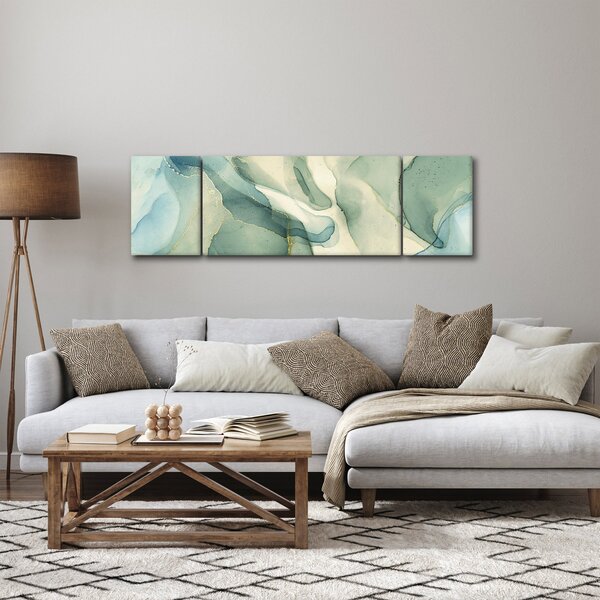 Obraz - Atramentowa abstracja (170x50 cm)