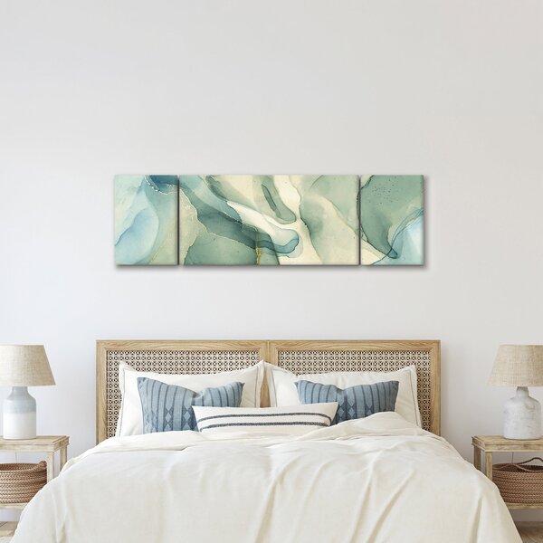 Obraz - Atramentowa abstracja (170x50 cm)