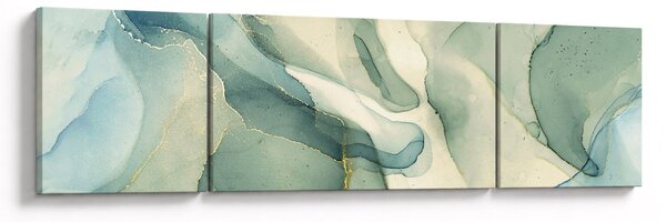 Obraz - Atramentowa abstracja (170x50 cm)