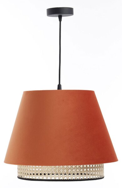 Czerwona stożkowa lampa wisząca boho - A343 F2-G81