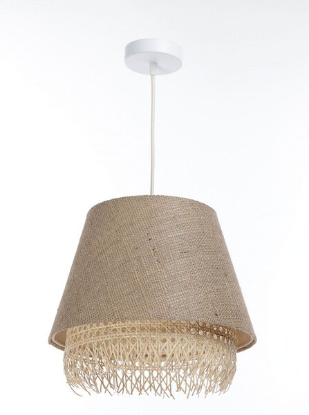 Lampa wisząca boho z jutowym abażurem - 7X A346 C5-S45