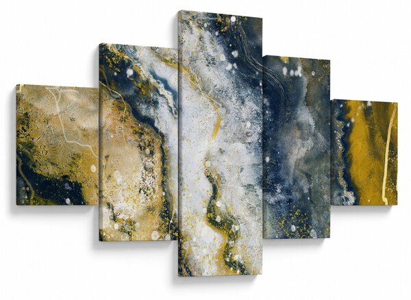 Obraz - Złota abstrakcja (125x70 cm)