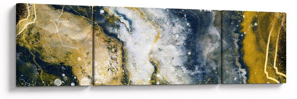 Obraz - Złota abstrakcja (170x50 cm)